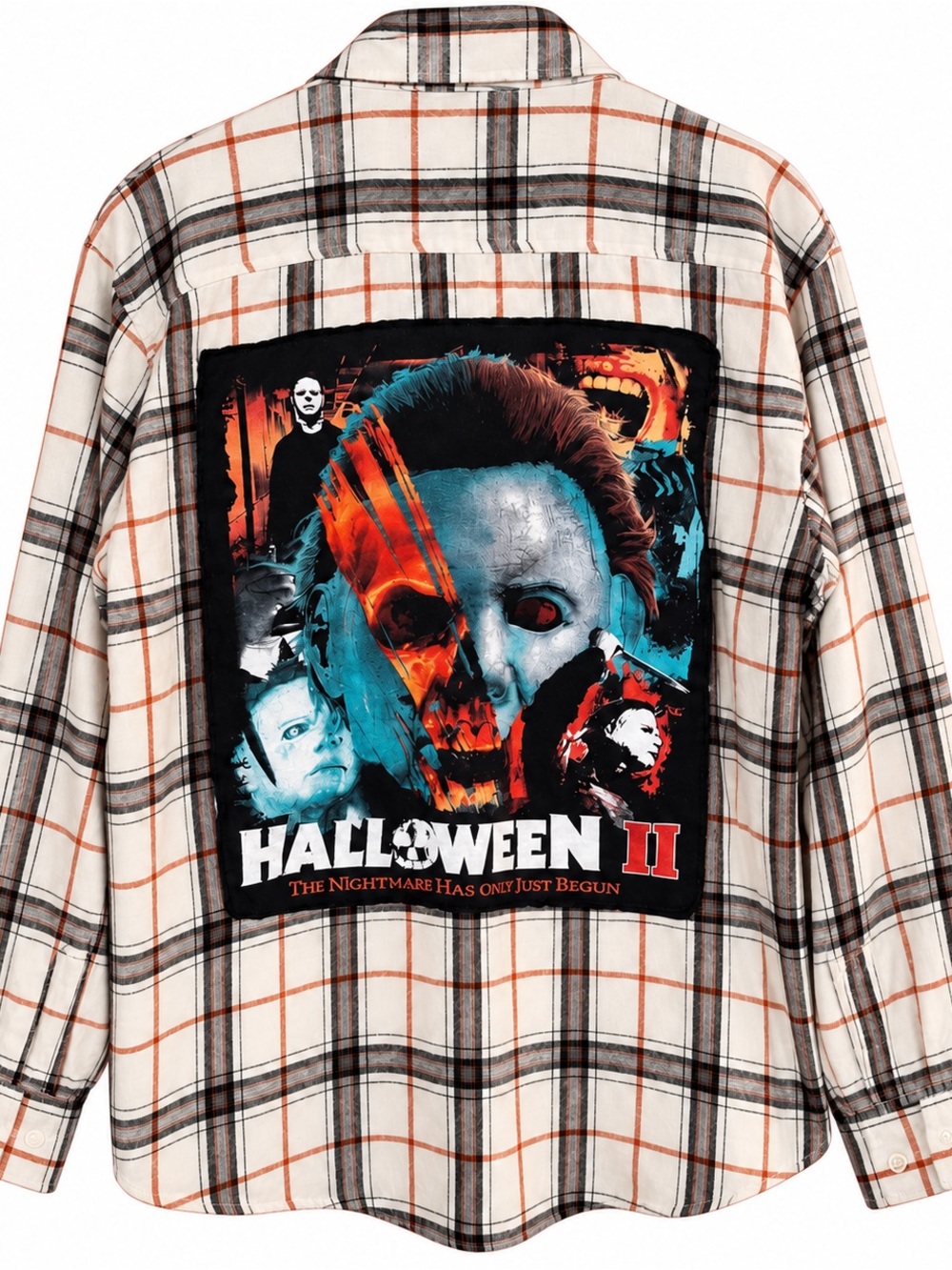 Halloween II Michael Myers Upcycled Flannel XL